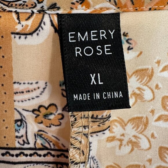 NWOT Emery Rose Sleeveless Dress Floral MultiColor Knee Length Fit & Flare Sz XL - Picture 3 of 8